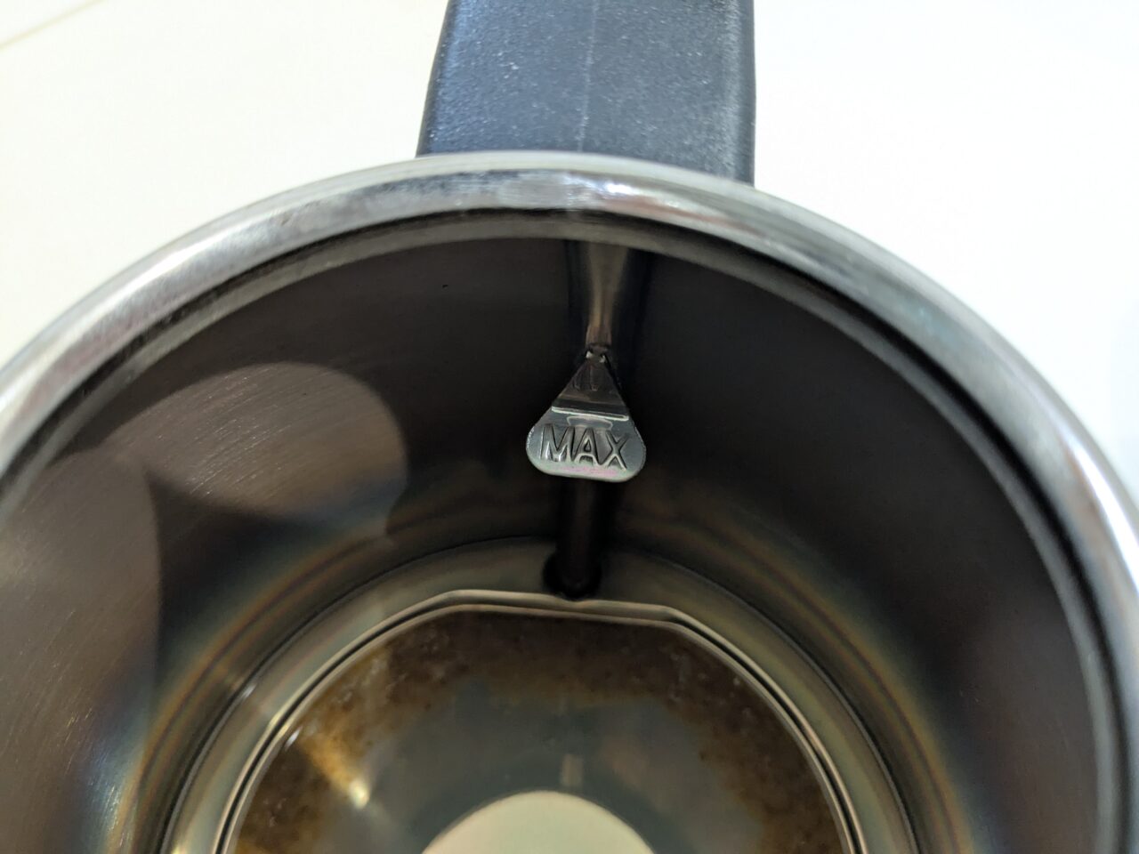 ラッセルホブスのカフェケトル、旧モデルのMAXのメモリ